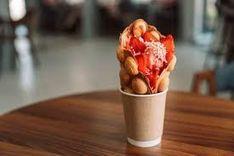 Choco Berry Waffle Cup